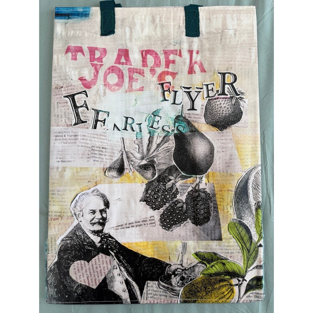 Trader Joe's Fearless Flyer Reusable Tote‎ Bag Collage Design (2025)